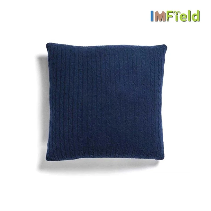 Cable Knitted Cashmere Pillowcase